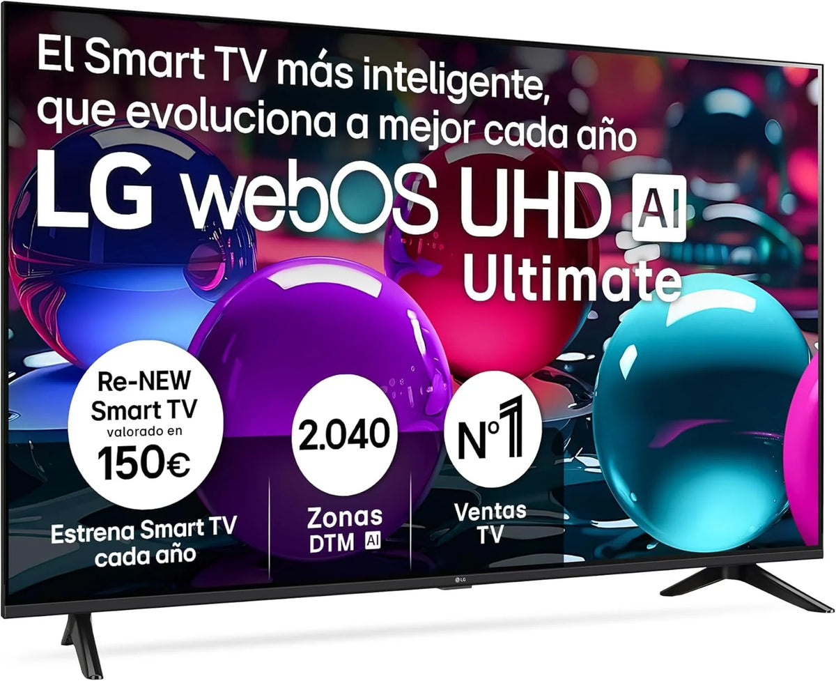 50UA73006LA - Telewizor 50", UHD 4K, WebOS 25, Ultimate IA, HDR10 Pro, Super Upscaling, Dolby Digital Plus, Google Assistant, Czarny