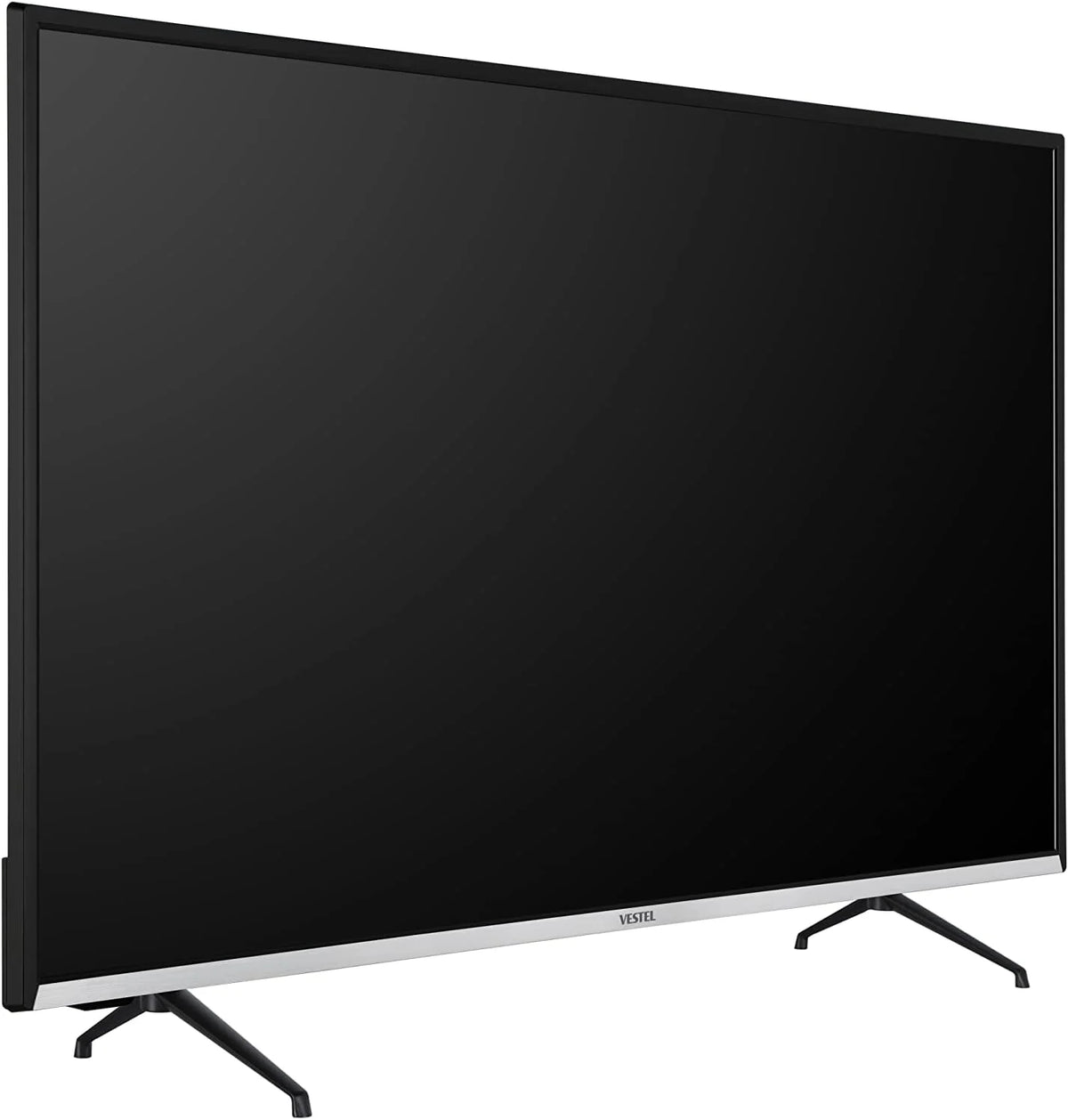 Daewoo 43DM65QV - Telewizor QLED Smart TV 43 cale 4K HDR, Dolby Vision i Dolby Atmos, kompatybilny z Alexą, centralna podstawa, bezramkowy design