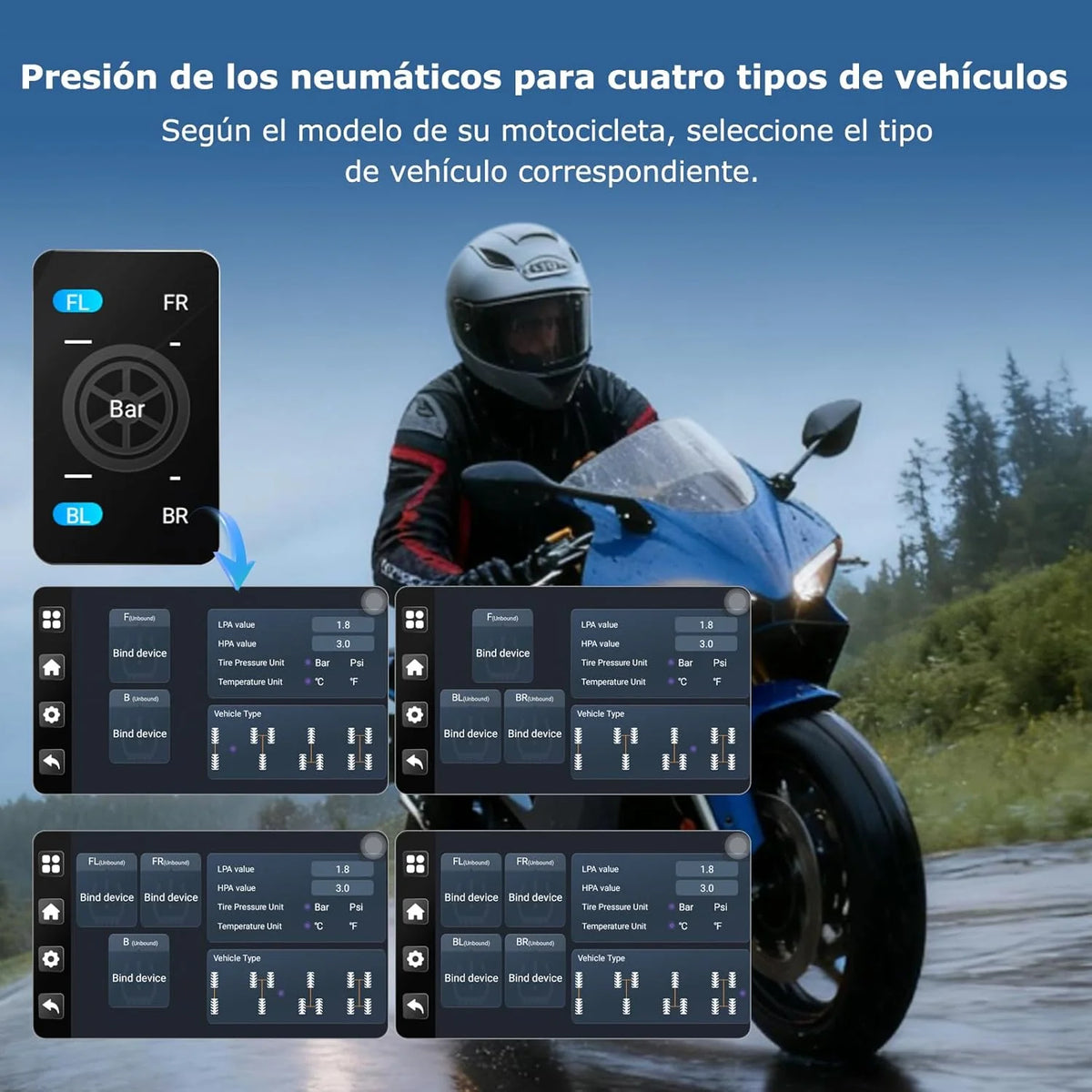 Caruride W702 Plus Android 14 Motocyklowy Wyświetlacz Carplay z Podwójną Kamerą, Bezprzewodowy CarPlay i Android Auto, 7-calowy Wodoodporny Ekran Dotykowy, Dźwięk BT, Nagrywanie w Pętli, Nawigacja Online i Offline.