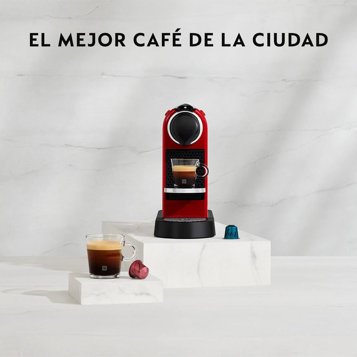 2025 Ekspres do kawy na kapsułki Krups Nespresso Pixie Redesign | Espresso i Lungo | Styl industrialny | Niskie zużycie energii | Automatyczne wyłączanie | Regulowana tacka | Kapsułki nadające się do recyklingu | Model XN306T