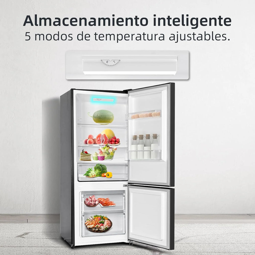 Lodówka CHiQ FBM205L42, 205 L, Low Frost, klasa energetyczna E, cicha praca 39 dB, drzwi odwracalne
