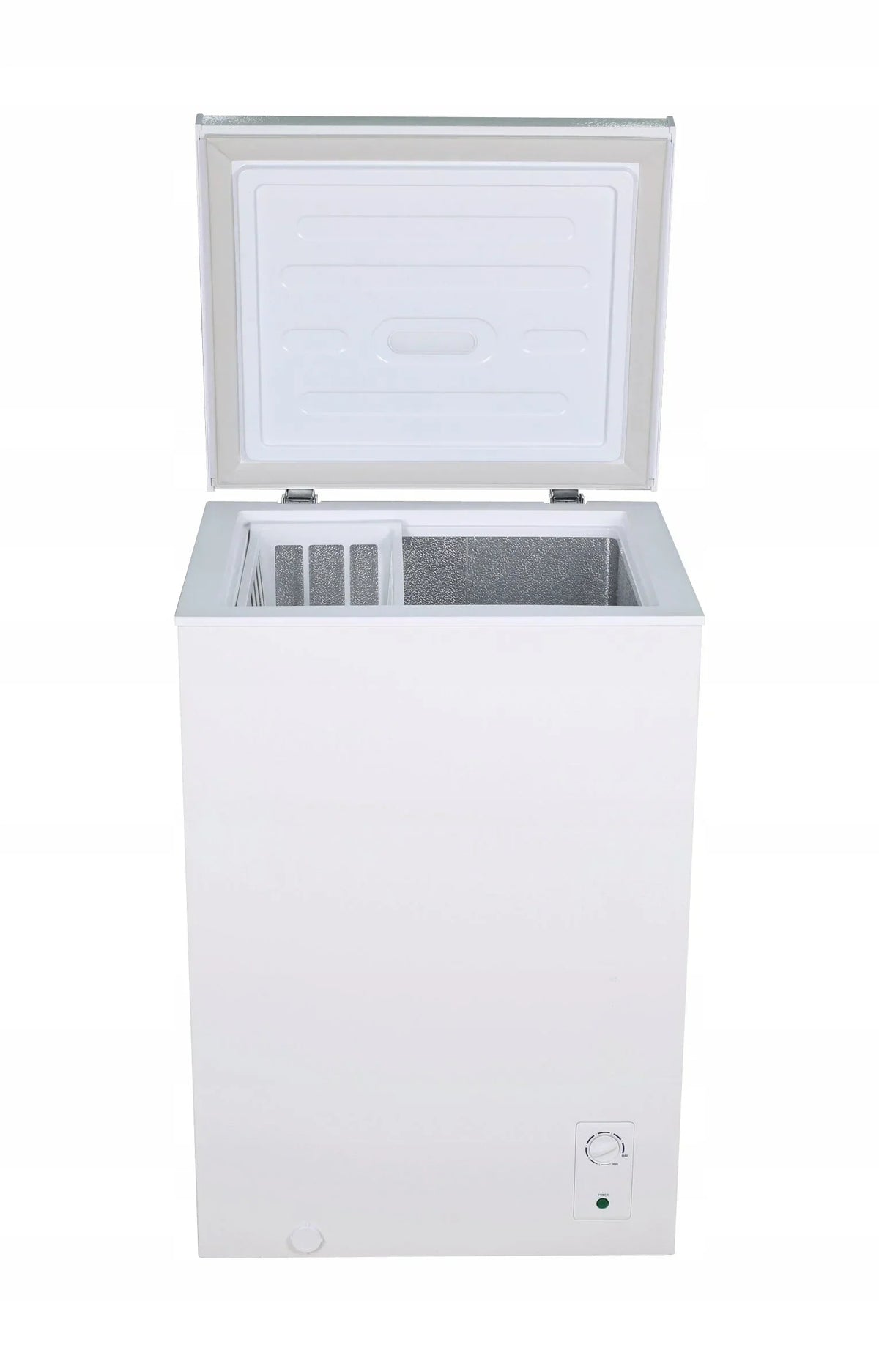 MINI CHEST FREEZER 2-IN-1 FRIDGE 100L BASKET LED WHITE