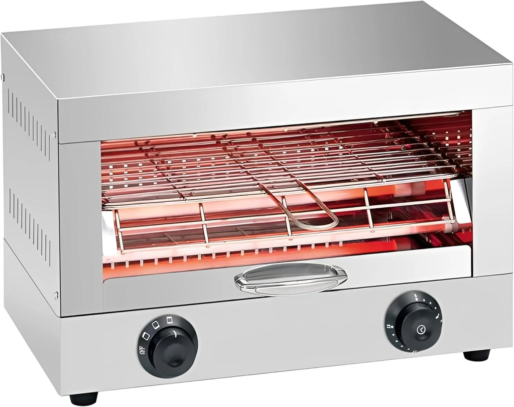 MBH – Toster przemysłowy elektryczny 1-poziomowy INOX do GASTRONOMII. Profesjonalny piec do opiekania pieczywa do baru i restauracji.