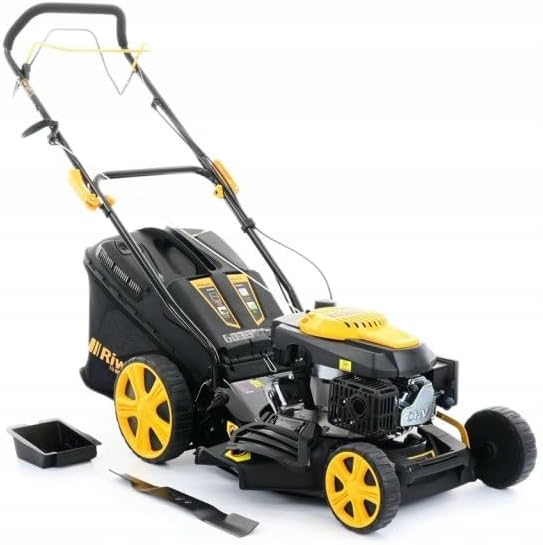 RPM 4735 Kosiarka spalinowa, 47 cm, stal czarna, 9 w 1, tryb wielofunkcyjny, 31 kg, 7-stopniowa regulacja, samobieżna, silnik OHV 146 cm³