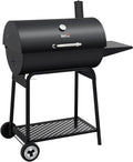 2026 Royal Gourmet CC1830 30-calowy grill węglowy ze składanym stolikiem bocznym, grill zewnętrzny z rusztem o powierzchni 4045 cm² do ogrodu, na patio i imprezy, czarny