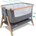 Tutti Bambini CoZee® Air Kosz Mojżesza i Łóżeczko Dostawne – Szybkie Składanie – Torba Transportowa – Oddychający Materac Deluxe z 6 Stopniami Regulacji Wysokości – 0-6 Miesięcy (Orzech i Ecru)