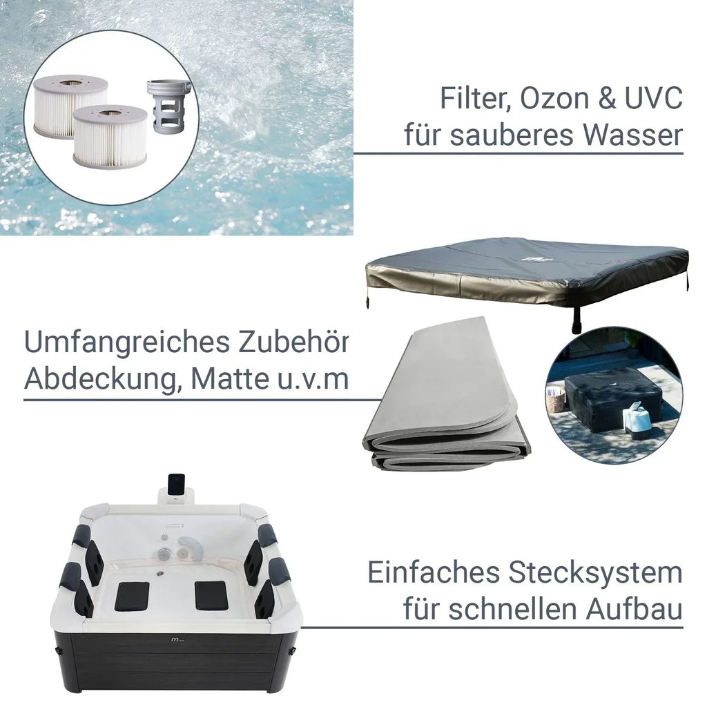 2026 Jacuzzi Spa Oslo z oświetleniem LED