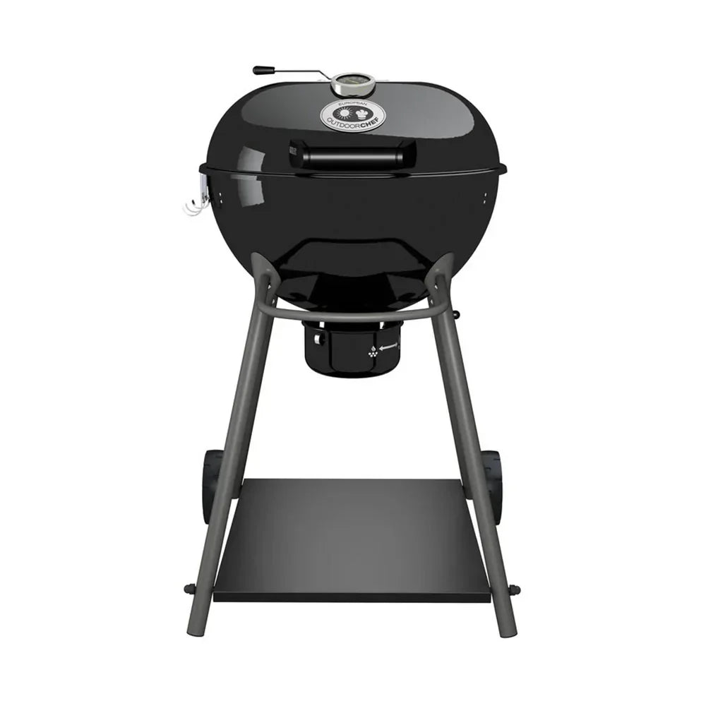 2026 Grill Węglowy Outdoorchef KENSINGTON 570 C – System Lejka z Przesuwną Żaluzją dla Bezpośredniego/Pośredniego Ciepła – Czarny
