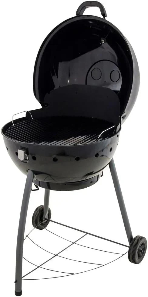 Grill węglowy Char-Broil Kettleman Charcoal Barbecue - Ruszt na węgiel drzewny, technologia TRU-Infrared, wyjmowana tacka na popiół - Idealny do gotowania na świeżym powietrzu, w ogrodzie i na patio