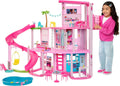 Barbie Dreamhouse 2023 3-piętrowy domek dla lalek z ponad 75 meblami i akcesoriami, od 3 lat (Mattel HMX10)