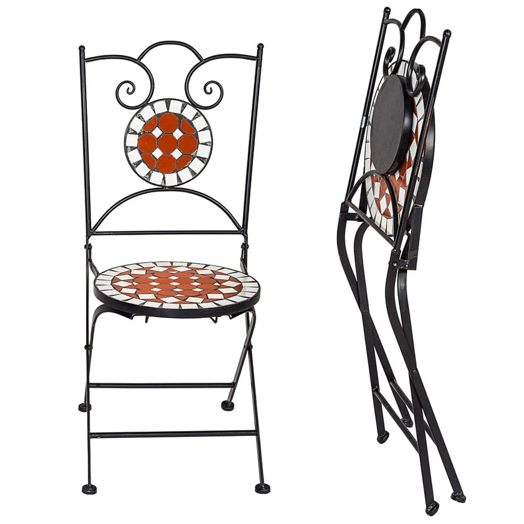 Zestaw: Stół Ø 60cm + 2 Krzesła Mozaika