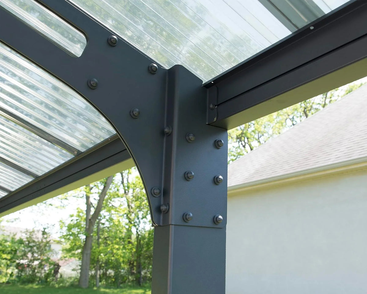 Carport Canopia by Palram Arizona 5000 z poliwęglanu, wytrzymałe i nierdzewne aluminium, które chroni samochód przed światłem słonecznym