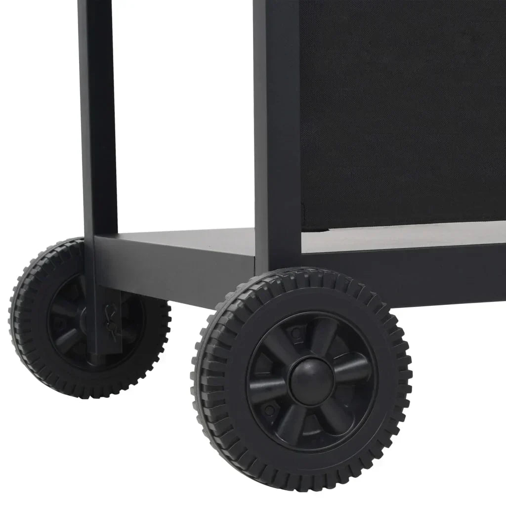 2026 Czarny, stalowy grill gazowy V3794 z 6 palnikami