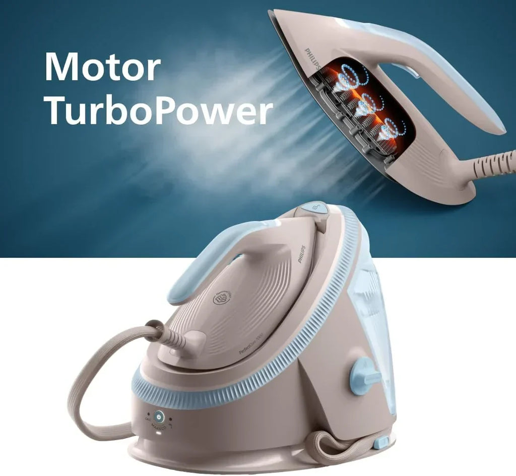 Stacja parowa Philips PerfectCare serii 7000 – uderzenie pary 600 g, ciśnienie 8,5 bar, OptimalTEMP, stopa SteamGlide Elite, wyjmowany zbiornik 1,5 l, prasowanie w pionie, łatwe odkamienianie (PSG7200/60)