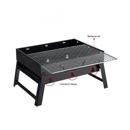 Przenośny składany grill węglowy do BBQ 35x27x20cm