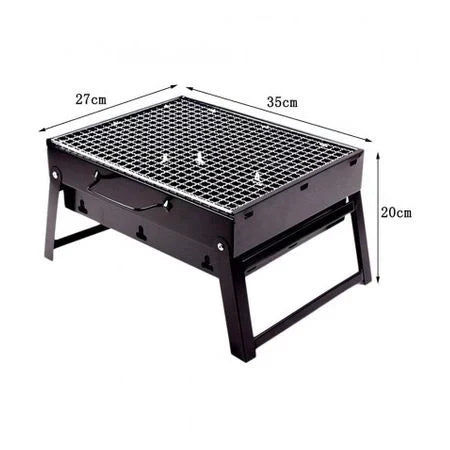 Przenośny składany grill węglowy do BBQ 35x27x20cm
