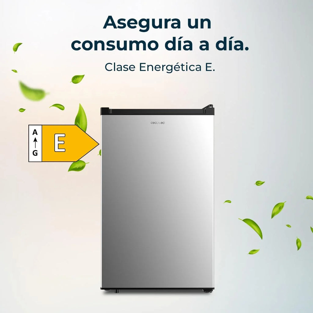Cecotec Zamrażarka pionowa nablatowa 87L Bolero CoolMarket TF 87 Inox. 83,6 cm wysokości i 50,6 cm szerokości, niskie zużycie energii, płaskie i odwracalne drzwi, kompaktowa konstrukcja, biała