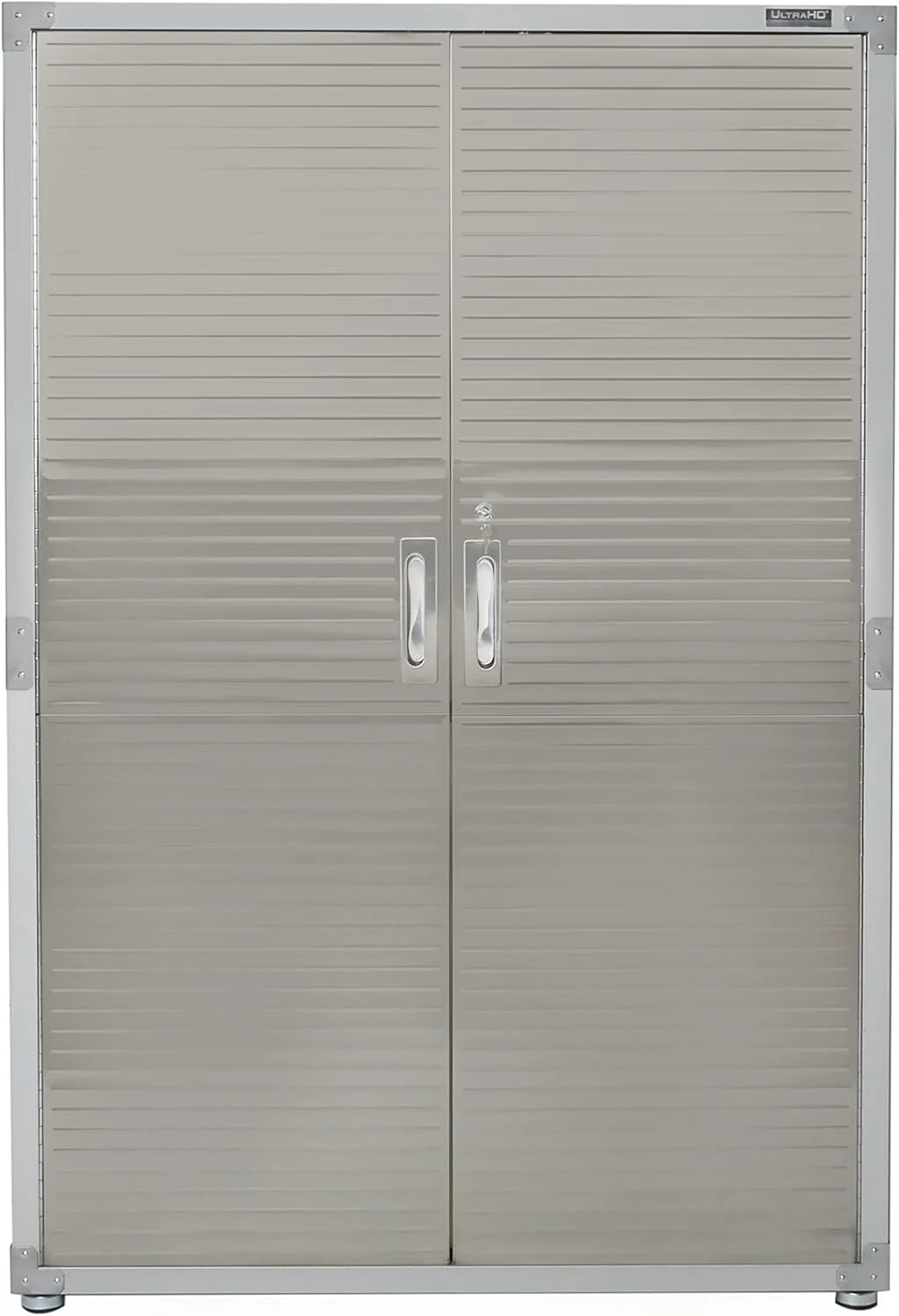 Seville Classics UHD16238 Mega szafka, 121,9 x 60,9 x 182,9 cm, metalowa, malowana proszkowo, szara