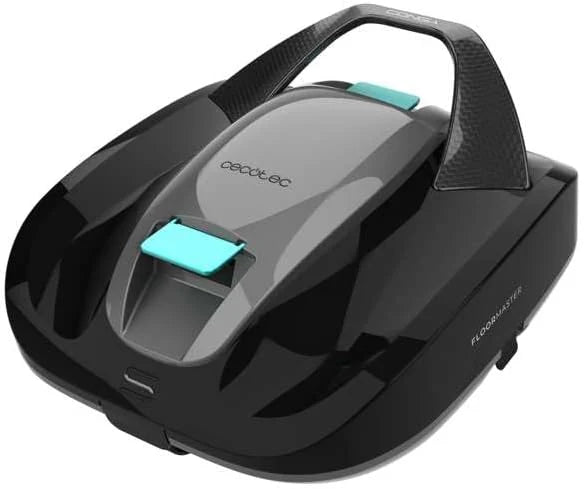 Cecotec Robot do czyszczenia basenu bezprzewodowy Conga Pooldroid 2000 FloorMaster. Czas pracy 100 min, Basen bez pochyłości, do 80m2, Maksymalna głębokość 2,5m, Pojemność 2,5L, Filtr o wysokiej wydajności