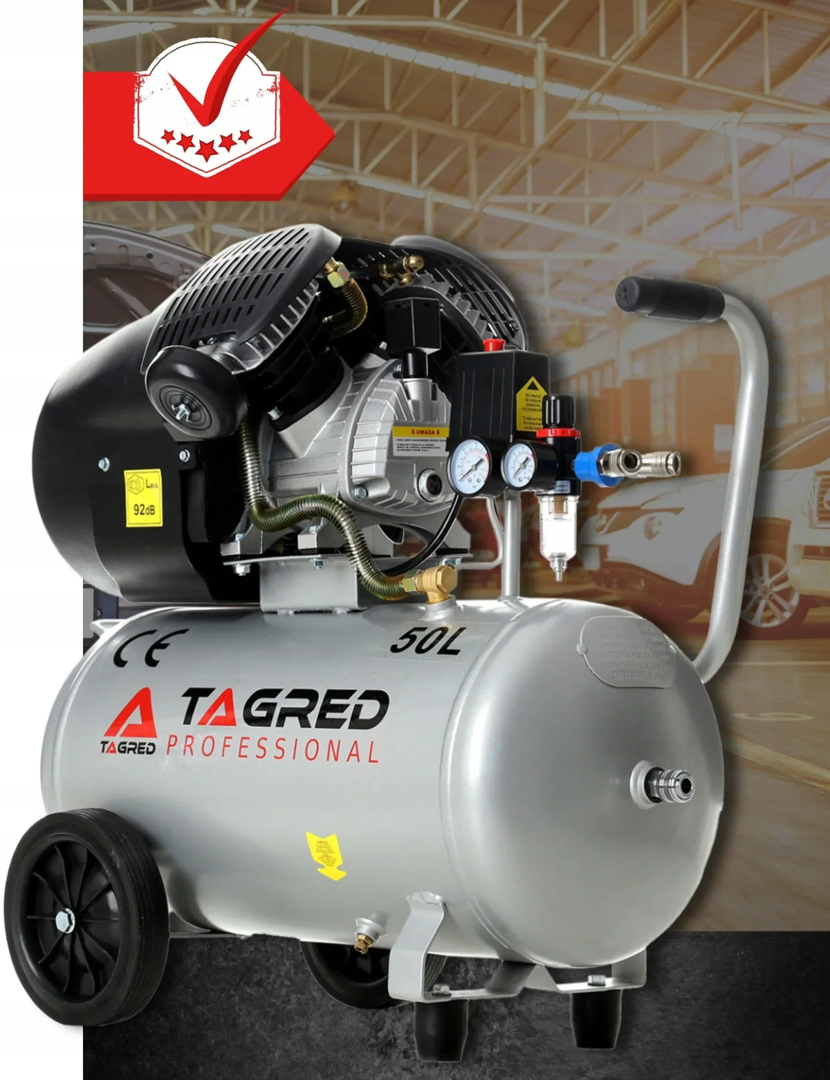 COMPRESSOR TAGRED 50L V2 SEPARATOR KIT + Oil HIGH QUALITY
