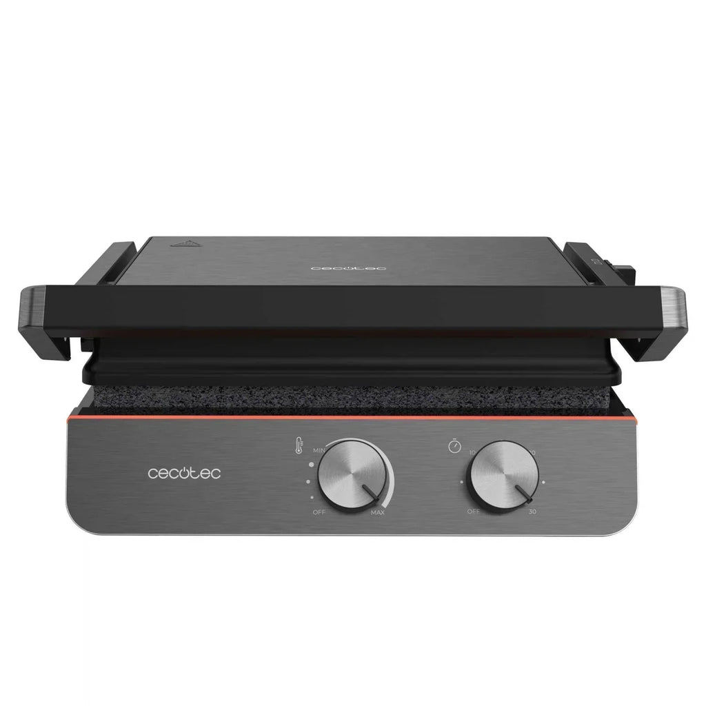Grill elektryczny Cecotec Rock’nGrill Blaze Neon, 2200 W - Czarny