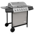 2026 Grill gazowy 6-palnikowy czarno-srebrny V0288