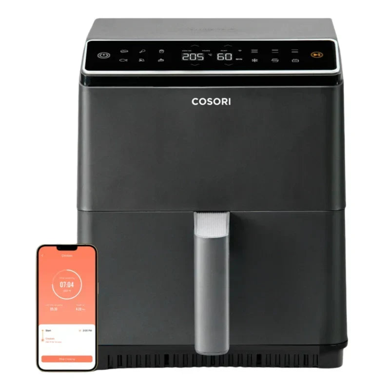Cosori Dual Blaze Inteligentna frytkownica beztłuszczowa 6.4L – Ciemnoszara