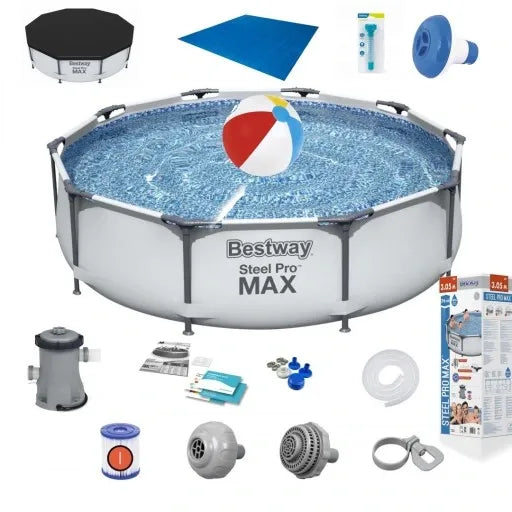 STEEL PRO MAX™ FRAME POOL 366x122cm BESTWAY 11-in-1 SET