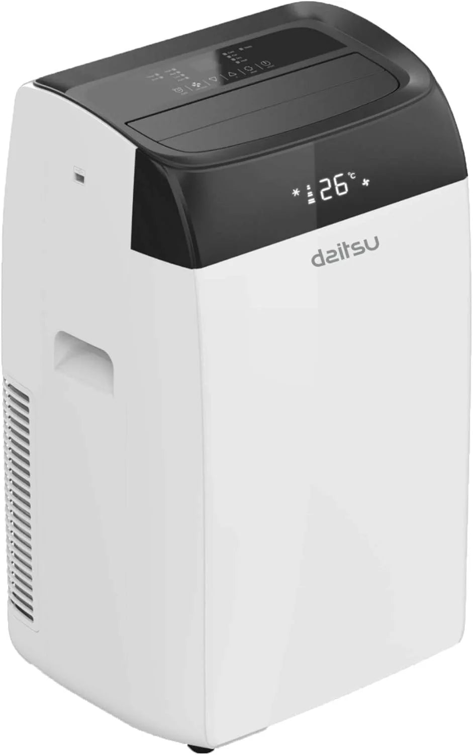 Daitsu - Przenośny Klimatyzator Chłodzenie, Grzanie, Osuszanie i Wentylator | 4 w 1 | Alisios Premium APD12FCX | Kompaktowy i Cichy | Pilot | Do Domu lub Biura do 30 m²