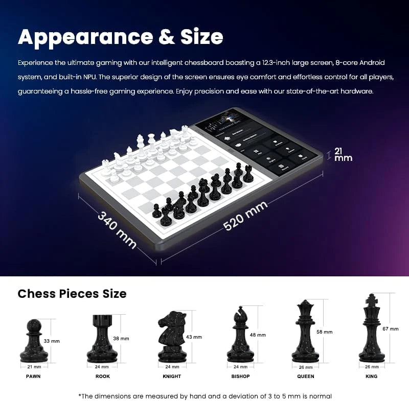 Szachownica AI Chessnut EVO — zintegrowany silnik Maia, konfigurowalny bot szachowy, pełne rozpoznawanie figur, obsługa głównych platform, inteligentna konstrukcja all-in-one