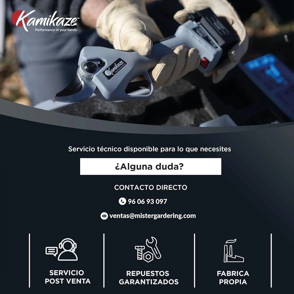 KAMIKAZE KV390 Profesjonalne Nożyce Elektryczne do Przycinania z Akumulatorem Litowym 21,6V, Średnica Cięcia Ø35mm, 2 Akumulatory i Potrójna Ładowarka, Inteligentny Wyświetlacz, Zestaw Konserwacyjny i Walizka Transportowa