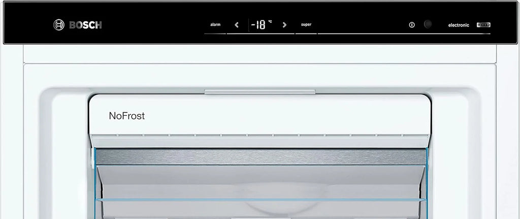 Bosch GSN51AWCV Seria 6 - Zamrażarka wolnostojąca, 161 x 70 cm, 175 kWh rocznie, biała, 290 L, rozmiar XXL, oświetlenie LED, VarioZone, NoFrost