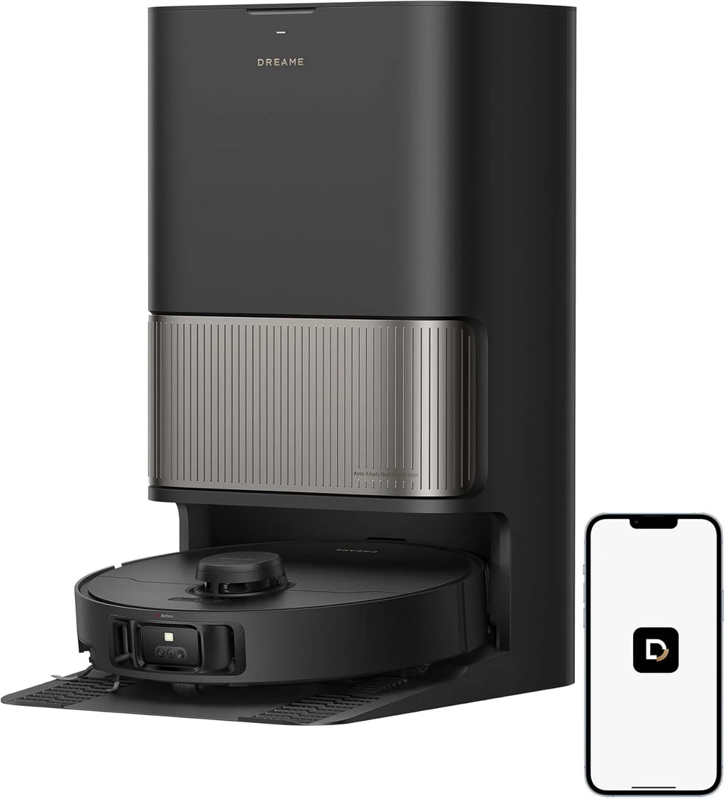 Robot odkurzający DREAME L40s Pro Ultra, 19 000 Pa, podwójna szczotka HyperStream, dostęp do wysokości 4 cm, wysuwana i podnoszona szczotka boczna, mopowanie ciepłą wodą 75°C, samoczyszczenie 3.0