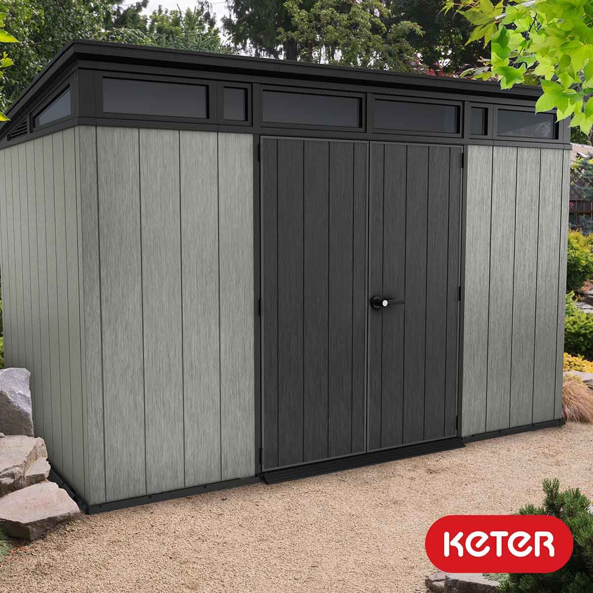 2026 Keter Artisan Domek Ogrodowy 11 x 7 stóp (3,4 x 2,1 m) – Eleganckie i Solidne Rozwiązanie do Przechowywania na Zewnątrz