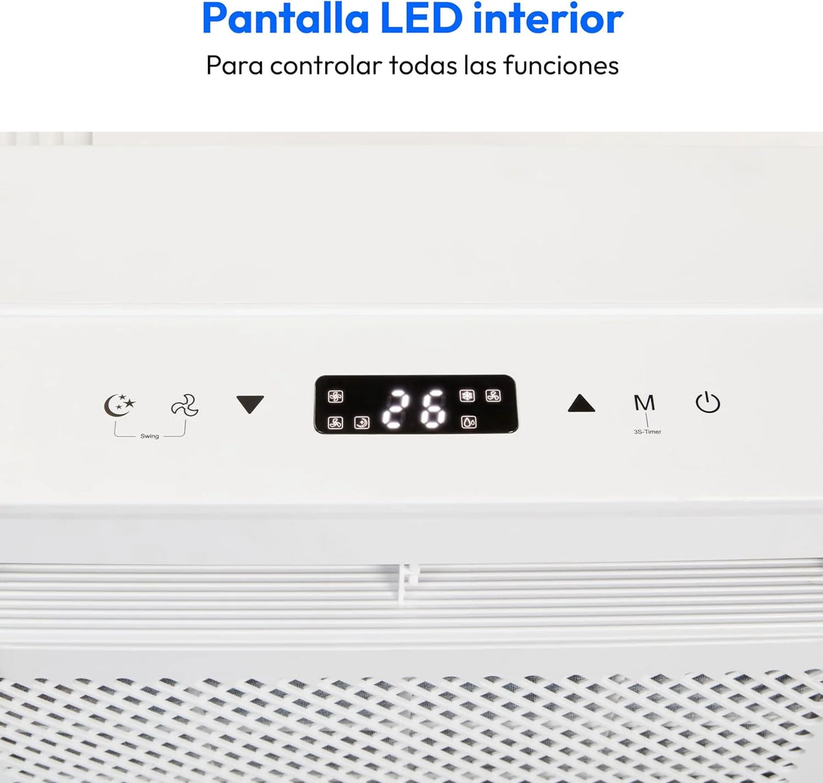 MEDION Smart Split Klimatyzator do przyczepy kempingowej P502 (5000 BTU, 3 w 1, chłodzenie, osuszanie, wentylator, do 12 m², idealny do przyczep kempingowych, kamperów, tryb nocny, WiFi, aplikacja, MD 37735)