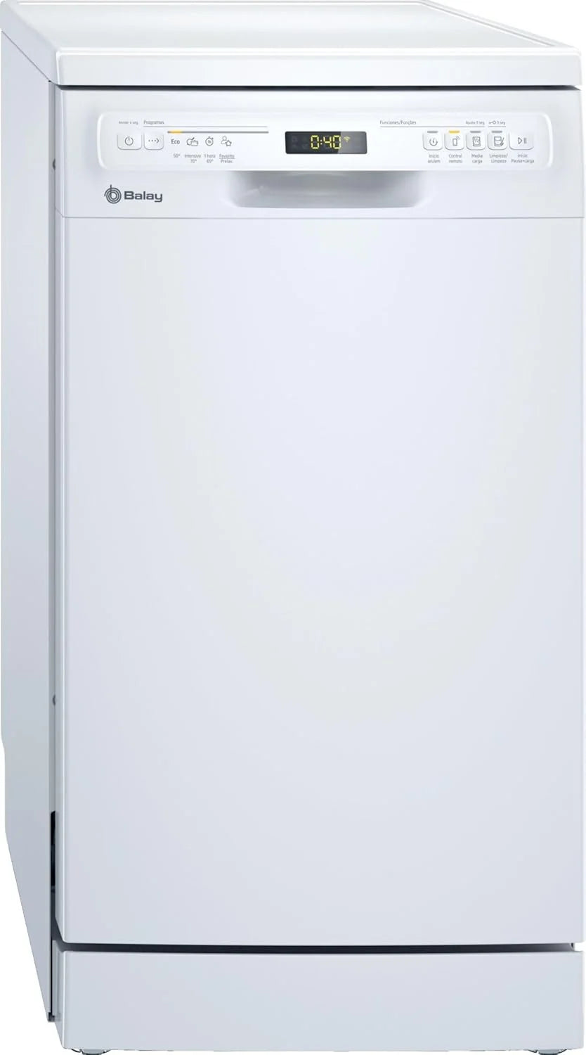 Balay - Zmywarka, Wolnostojąca, Szerokość 45 cm, Silnik ExtraSilencio, Home Connect, Wyświetlacz LED, Biała, 3VN4030BA