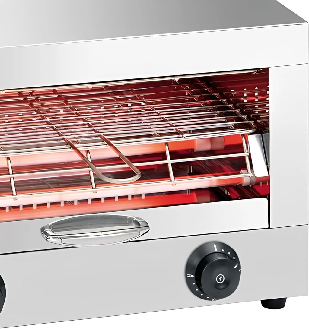 MBH – Toster przemysłowy elektryczny 1-poziomowy INOX do GASTRONOMII. Profesjonalny piec do opiekania pieczywa do baru i restauracji.