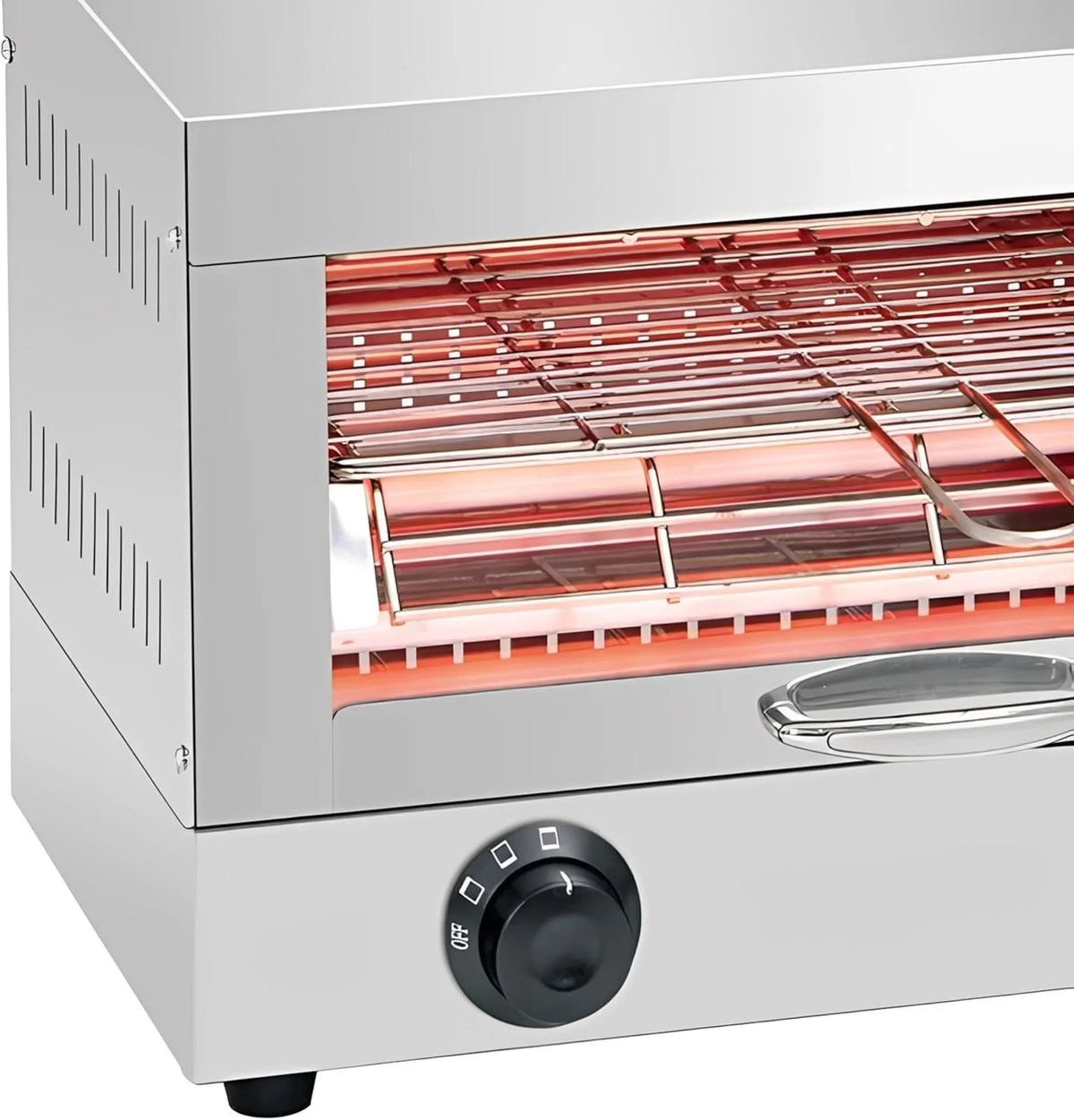 MBH – Toster przemysłowy elektryczny 1-poziomowy INOX do GASTRONOMII. Profesjonalny piec do opiekania pieczywa do baru i restauracji.