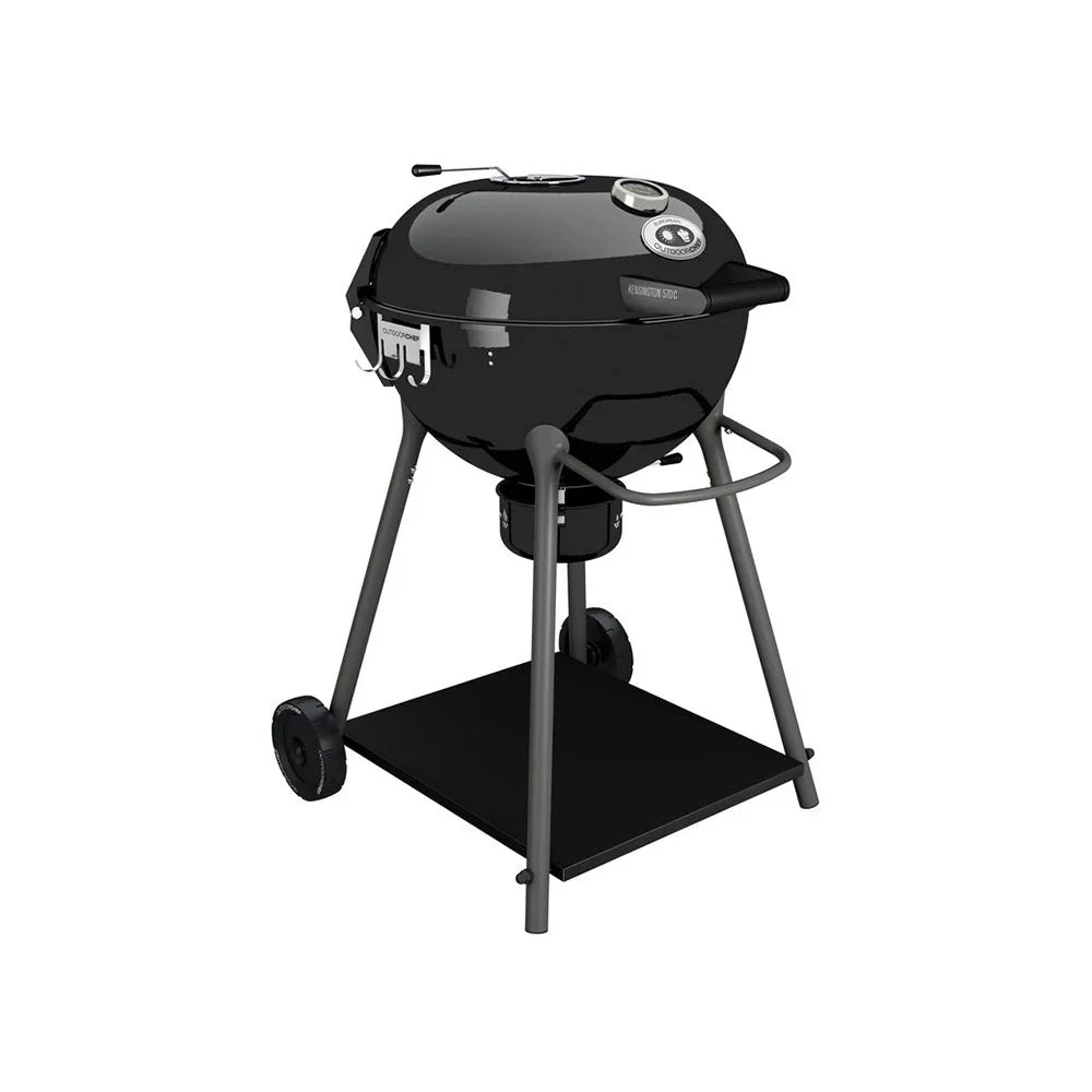 2026 Grill Węglowy Outdoorchef KENSINGTON 570 C – System Lejka z Przesuwną Żaluzją dla Bezpośredniego/Pośredniego Ciepła – Czarny