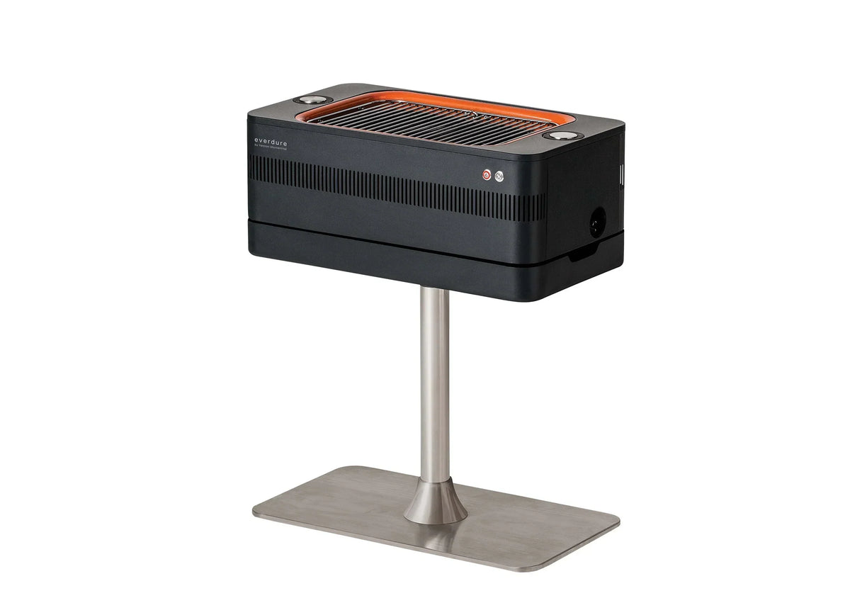 2026 Grill Węglowy z Zapłonem Elektrycznym – Szybkie Rozpalanie Płomieniem 1400W Fast Flame Ignition™ – Zawiera Rożen Obrotowy (15 kg) i Stojak