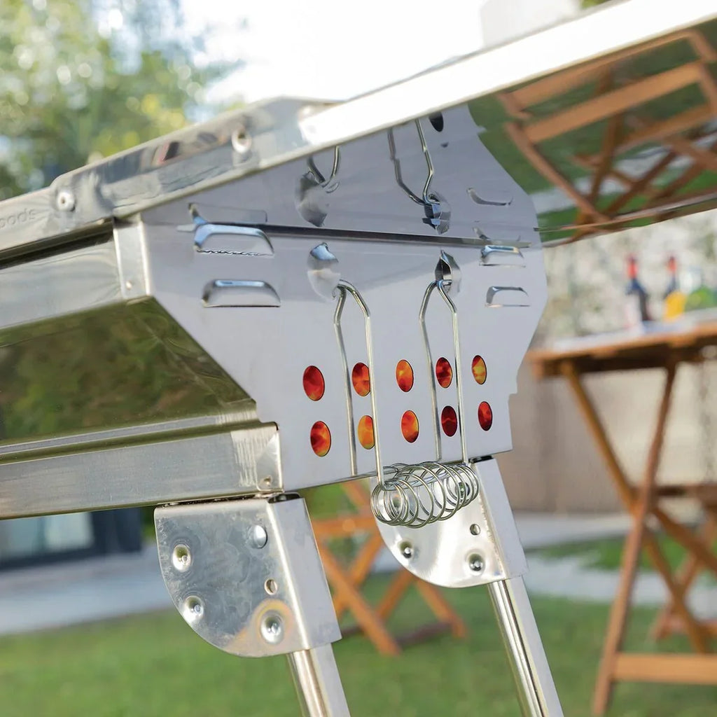 Innowacyjny składany grill węglowy ze stali nierdzewnej InnovaGoods