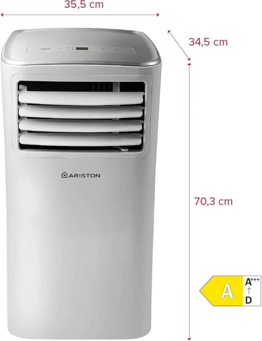 Ariston Mobis 9 Portable Air Conditioner (energy-efficient, quiet, easy to install). Designed for installation in Poland