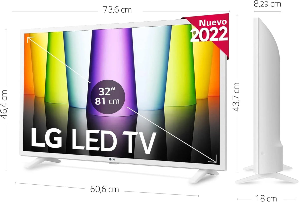 Telewizor 32LQ63806LC - Smart TV webOS22 32 cale (81 cm) FHD, procesor o dużej mocy a5 Gen 5, kompatybilny z formatami HDR 10, HLG, HGiG