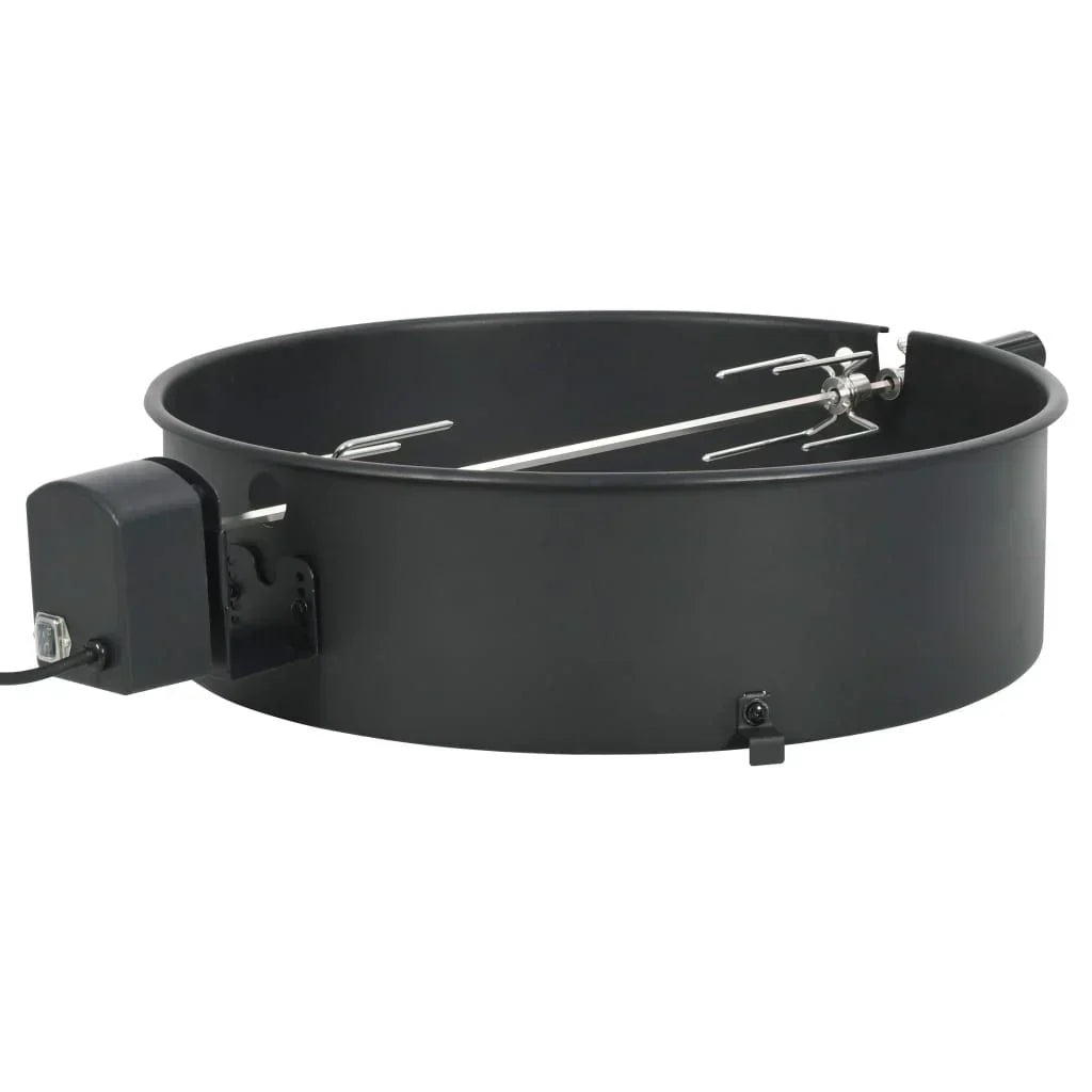 Zestaw Pierścieni Do Grilla Czarny 57 cm Vidaxl