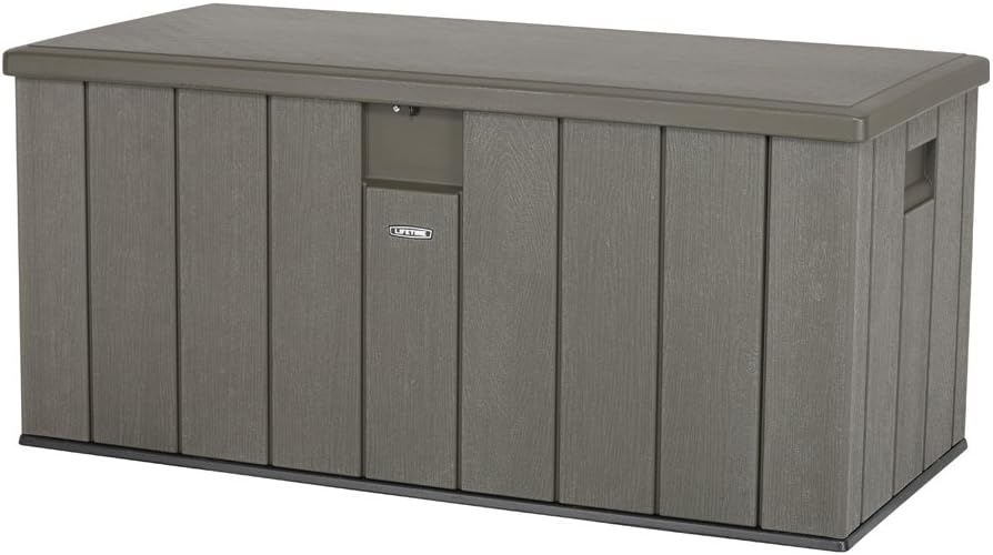 LIFETIME 60215 - Niezwykle wytrzymała skrzynia ogrodowa 150x72x69 cm UV100 brązowa