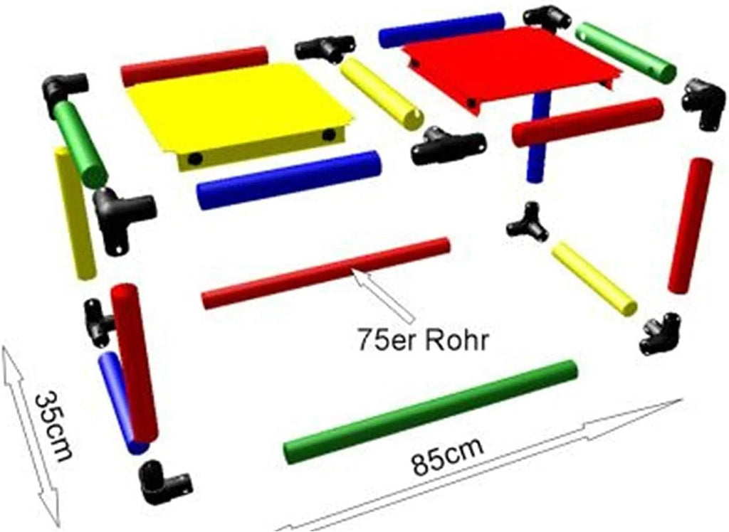 Move And Stic Olaf Plac Zabaw Wieża Wspinaczkowa ze Zjeżdżalnią dla Małych Dzieci do Pokoju Dziecięcego lub Sali Zabaw Tak samo Dobrze Pasuje do Ogrodu