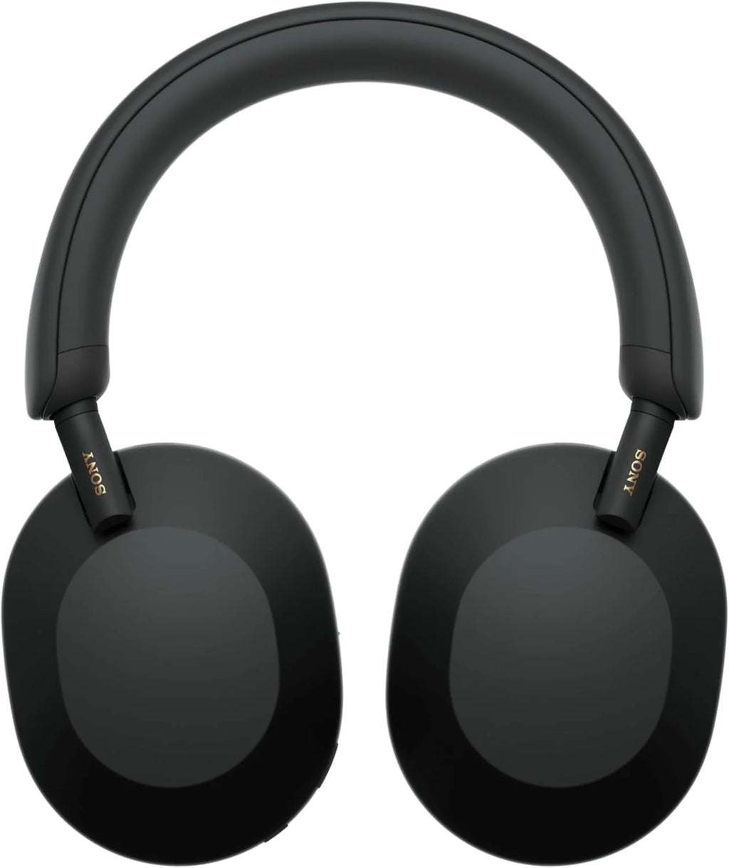 Sony WH-1000XM5 ANC Bezprzewodowe słuchawki nauszne z redukcją hałasu, Bluetooth, krystalicznie czystą jakością rozmów, Hi-Res, do 30 godzin pracy na baterii, szybkie ładowanie, Alexa i Asystent Google, iOS i Android - Czarne