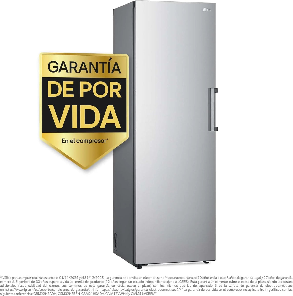 GFT41PZGSZ - Chłodziarka No Frost, 1 drzwi, kompresor Smart Inverter, 355 l, 186 cm, zamrażarka pionowa z funkcją szybkiego zamrażania, kolor inox
