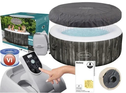 DMUCHANY BASEN SPA BESTWAY LAY-Z-SPA MIAMI 60001 JACUZZI HYDROMASAŻ 40C