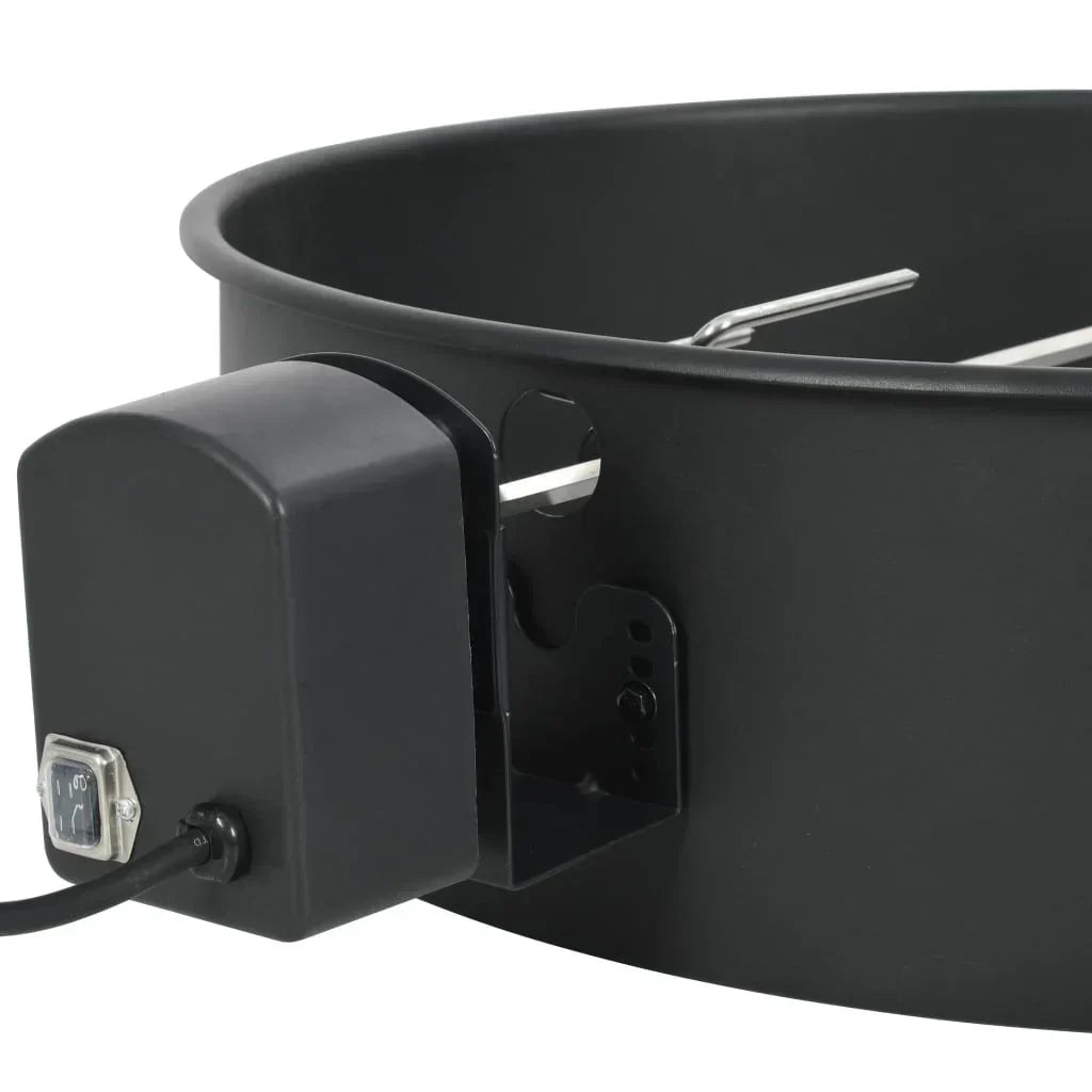 Zestaw Pierścieni Do Grilla Czarny 57 cm Vidaxl